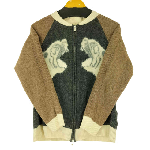 ジュンハシモト junhashimoto ジップアップニット 虎 メンズ JPN:M
