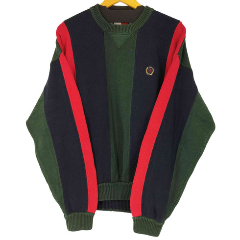 トミーヒルフィガー TOMMY HILFIGER 90S ストライプ コットンニット メンズ JPN:XL