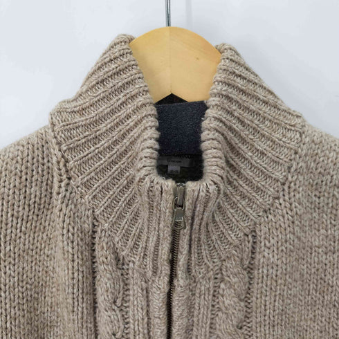 ポールスミスロンドン Paul Smith LONDON ジップアップ ケーブルニットドライバーズニット メンズ 2L-3L