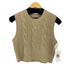 ポロバイラルフローレン Polo by RALPH LAUREN クロップド ケーブル ウールカシミヤ セーター ニットベスト レディース import:M