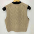 ポロバイラルフローレン Polo by RALPH LAUREN クロップド ケーブル ウールカシミヤ セーター ニットベスト レディース import:M