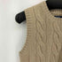 ポロバイラルフローレン Polo by RALPH LAUREN クロップド ケーブル ウールカシミヤ セーター ニットベスト レディース import:M