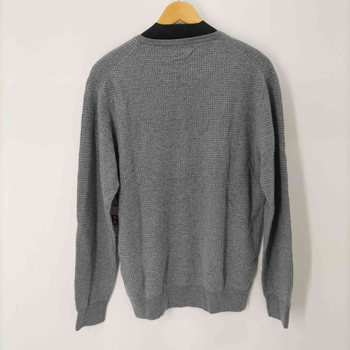 ジェイプレス J.PRESS 総柄 カシミヤ混 Vネックニット メンズ LL