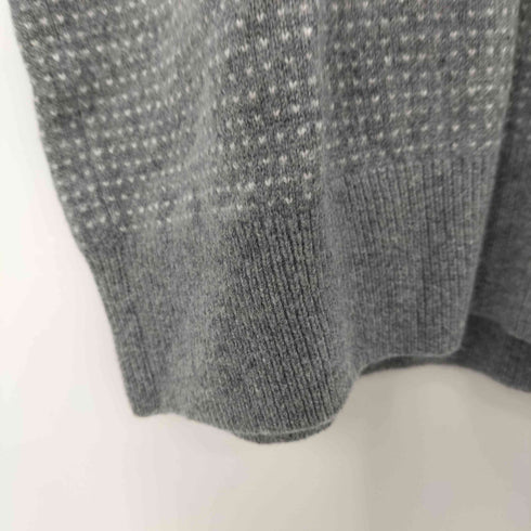 ジェイプレス J.PRESS 総柄 カシミヤ混 Vネックニット メンズ LL