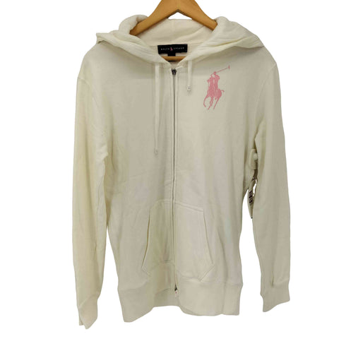 ラルフローレン RALPH LAUREN ビッグポニー 裏起毛 フルジップ スウェットパーカー レディース import:M