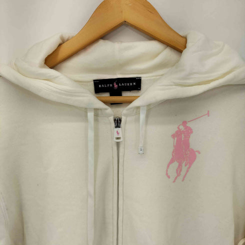 ラルフローレン RALPH LAUREN ビッグポニー 裏起毛 フルジップ スウェットパーカー レディース import:M