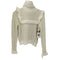 ザラ ZARA フリルハイネック ラメニット レディース import:M