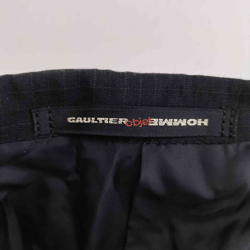 ゴルチエオムオブジェ GAULTIER HOMME objet マイクロチェック ウールテーラードジャケット メンズ 46B