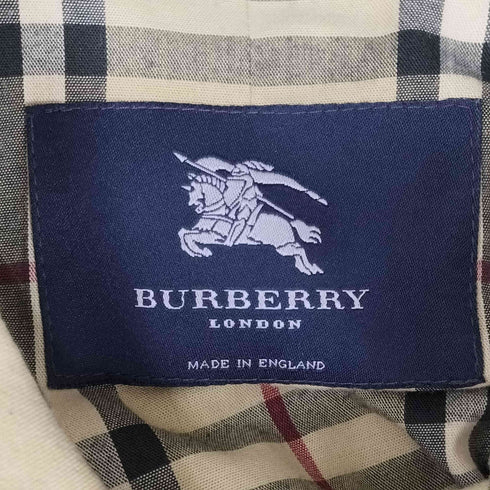 バーバリーロンドン BURBERRY LONDON MADE IN ENGLAND 裏地ノヴァチェックステンカラーコート メンズ