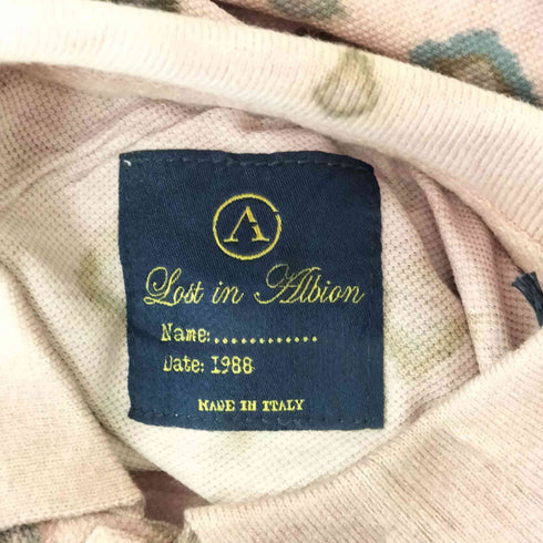 ロストインアルビオン LOST IN ALBION イタリア製総柄ポロシャツ メンズ import:S