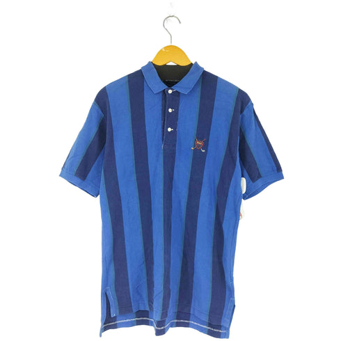 ポロバイラルフローレン Polo by RALPH LAUREN マレーシア製 ストライプポロシャツ メンズ JPN:M