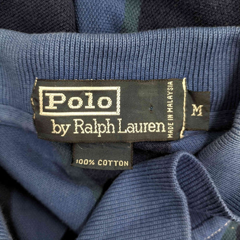 ポロバイラルフローレン Polo by RALPH LAUREN マレーシア製 ストライプポロシャツ メンズ JPN:M