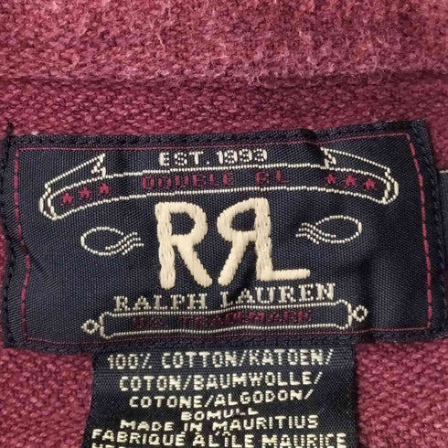 ダブルアールエルラルフローレン RRL RALPH LAUREN 90S 三ツ星タグ コットンワークシャツ メンズ XXL