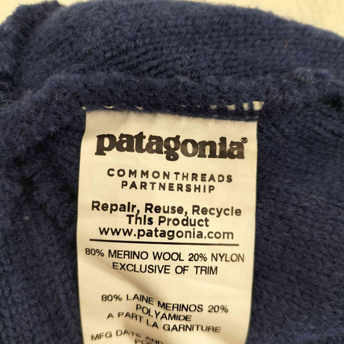 パタゴニア patagonia パッジ刺繍 ウール ニット帽 ビーニー メンズ ONE SIZE