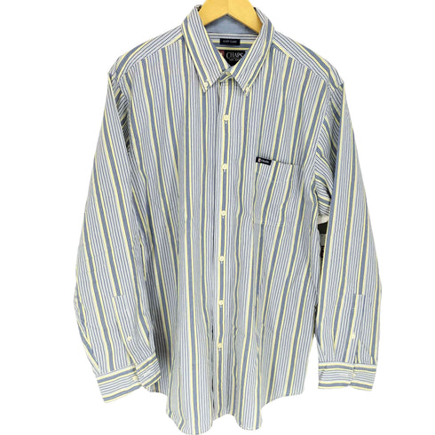 チャップス CHAPS EASY CARE ボタンダウン ストライプ レギュラーカラーシャツ メンズ JPN:L