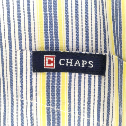 チャップス CHAPS EASY CARE ボタンダウン ストライプ レギュラーカラーシャツ メンズ JPN:L