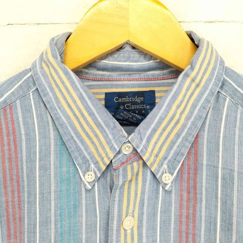 Cambridge Classics マルチカラー ストライプ ボタンダウン 長袖シャツ メンズ JPN:L