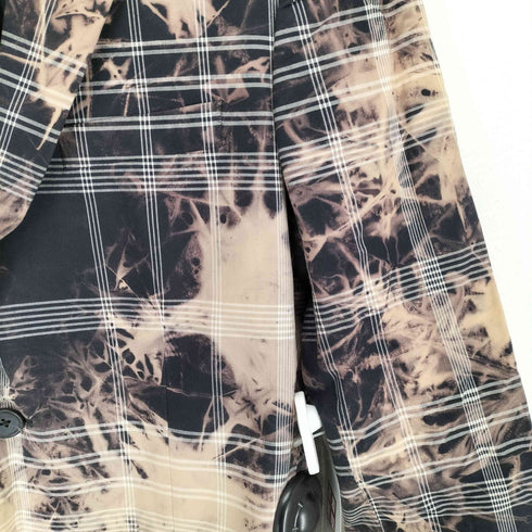 マークバイマークジェイコブス Marc by Marc Jacobs ブリーチ加工チェック柄テーラードジャケット メンズ S