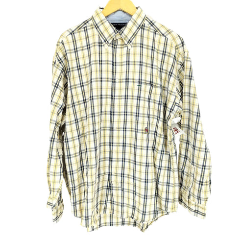 トミーヒルフィガー TOMMY HILFIGER マドラスチェック ボタンダウン 長袖シャツ メンズ JPN:XL