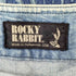 ROCKY RABBIT キャラクター刺繍デニムベスト メンズ FREE