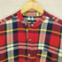 エンジニアードガーメンツ Engineered Garments チンスト付き チェック柄ハーフボタンロングネルシャツ グランパシャツ メンズ S
