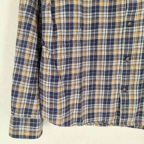BLACK BROWN バングラディシュ製 フランネルチェック 長袖シャツ メンズ JPN:XL