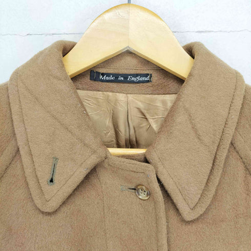 バーバリーズ BURBERRYS MADE IN ENGLAND WOOL&CASHMERE ウールカシミヤステンカラーコート レディース