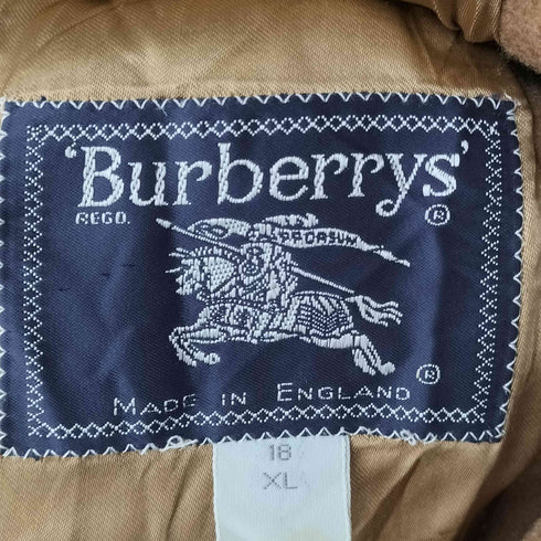 バーバリーズ BURBERRYS MADE IN ENGLAND WOOL&CASHMERE ウールカシミヤステンカラーコート レディース