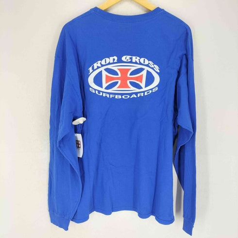 IRON CROSS SURFBOARD 両面プリント クルーネック 長袖Tシャツ カットソー メンズ JPN:XL