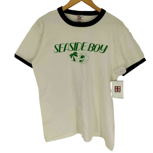 クロスアンドスティッチ CROSS&STITCH SEASIDE GIRLリンガー Tシャツ メンズ JPN:L