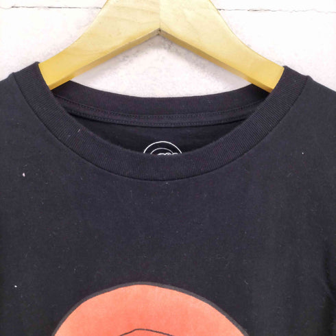 RS NO9 HARAJUKU リップ&タン グラフィックプリント クルーネック 長袖Tシャツ メンズ JPN:L