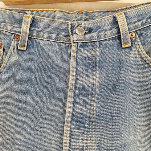 リーバイス Levis 90s- USA製 ボタン裏520 501 ボタンフライダメージデニムパンツ メンズ W38L32