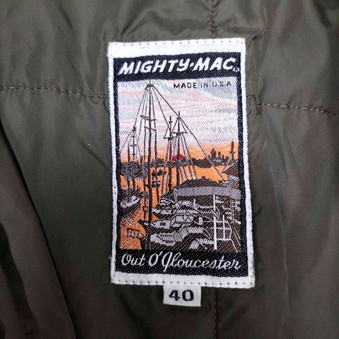 マイティーマック MIGHTY-MAC 80S Thinsulate Lining Half Coat with Boa Collar ロケットTALONジップ ボア ライナー ステンカラー コート メンズ US:40