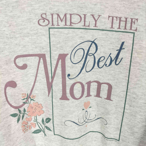 ジャージーズ JERZEES 90s © AIR WAVE INC SIMPLY THE Best Mom モックネック スウェットトレーナー レディース JPN:L