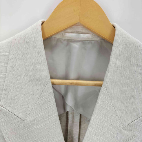 エイチアンドエム H&M リネン混ダブルテーラードジャケット メンズ US34R