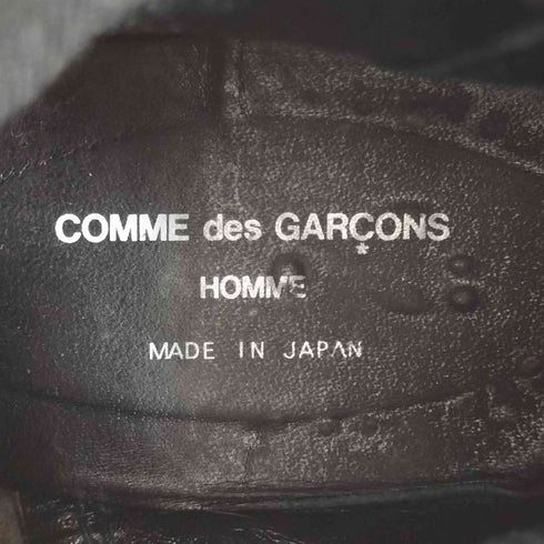 コムデギャルソンオム COMME des GARCONS HOMME アッパーダメージ加工 サイドゴアブーツ メンズ 25