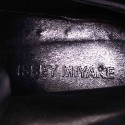 イッセイミヤケメン ISSEY MIYAKE MEN 90S レザー×ナイロン コルクソール ミドルブーツ メンズ