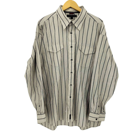 トミーヒルフィガー TOMMY HILFIGER コットンストライプL/Sレギュラーカラーシャツ メンズ JPN:XXL