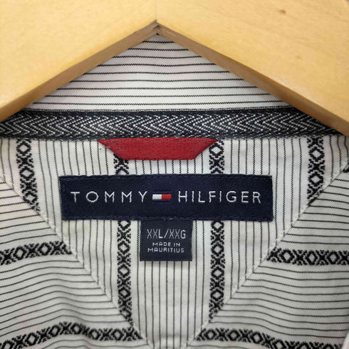 トミーヒルフィガー TOMMY HILFIGER コットンストライプL/Sレギュラーカラーシャツ メンズ JPN:XXL