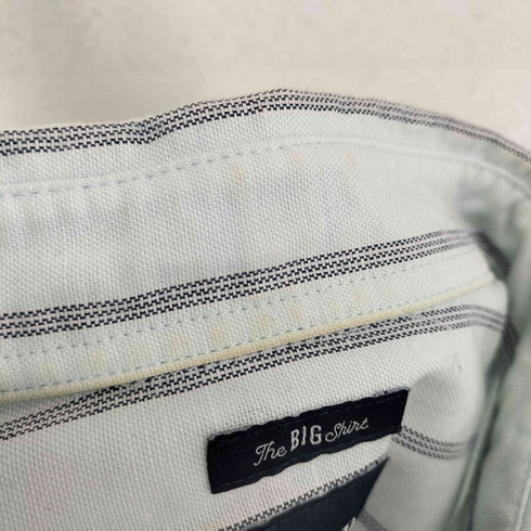 ギャップ Gap THE BIG SHIRT ベアー刺繍ストライプボタンダウンシャツ メンズ L