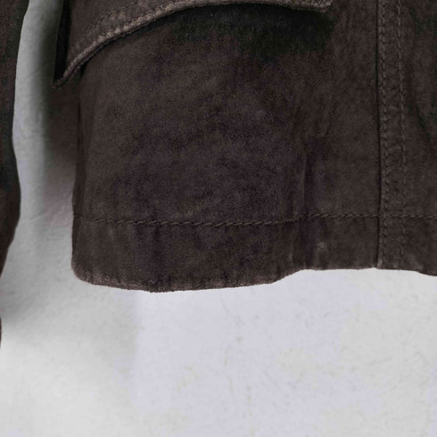 エディーバウアー Eddie Bauer スタンドカラー ジップアップ ピッグレザージャケット レディース JPN:M