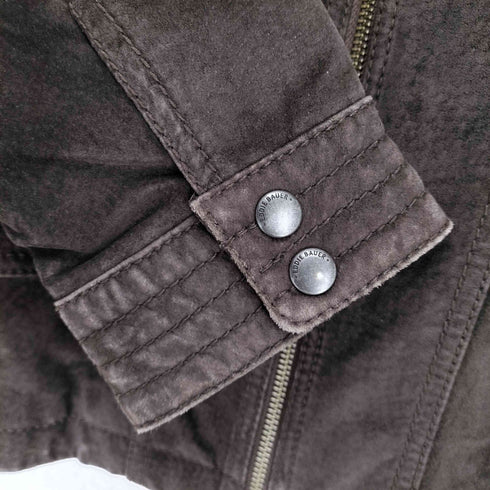 エディーバウアー Eddie Bauer スタンドカラー ジップアップ ピッグレザージャケット レディース JPN:M
