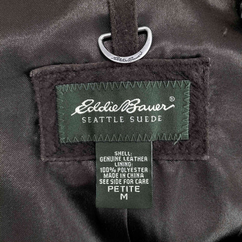 エディーバウアー Eddie Bauer スタンドカラー ジップアップ ピッグレザージャケット レディース JPN:M