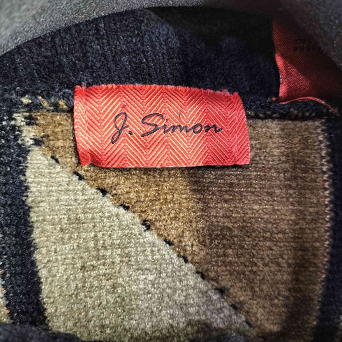 L SIMON 3D ハーフジップアクリルニット メンズ import:L