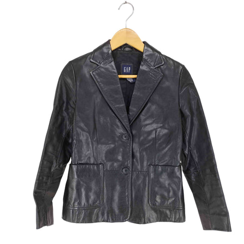 ギャップ Gap カウレザー 2B テーラードジャケット レディース JPN:1