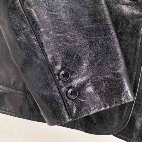 ギャップ Gap 2B カウレザー テーラードジャケット メンズ JPN:XS