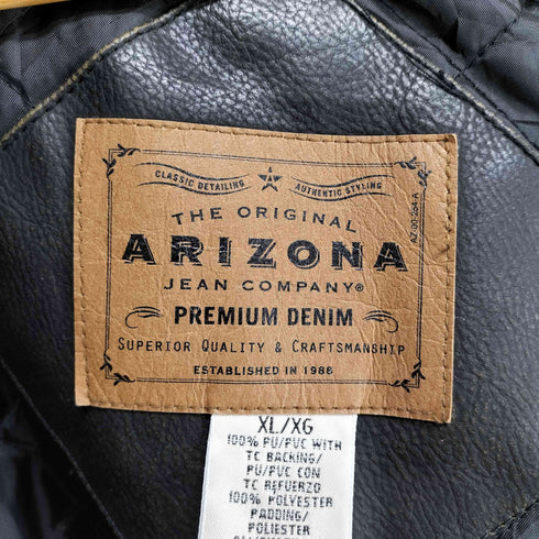 アリゾナジーン ARIZONA JEAN フェイクレザースウィングトップ メンズ JPN:XL XL