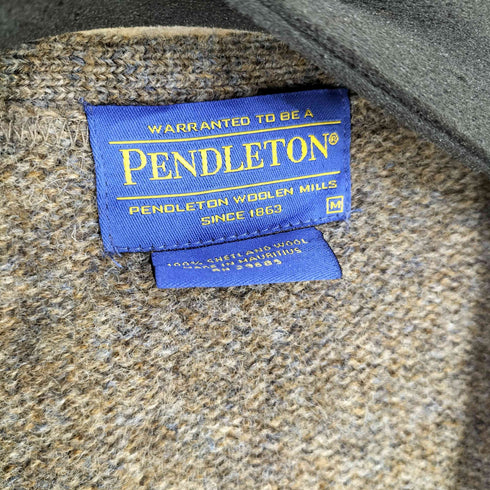 ペンドルトン PENDLETON 胡桃ボタン ウールカーディガン メンズ import:M