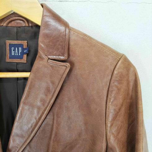 ギャップ Gap カウレザー 2B テーラードジャケット レディース JPN:S