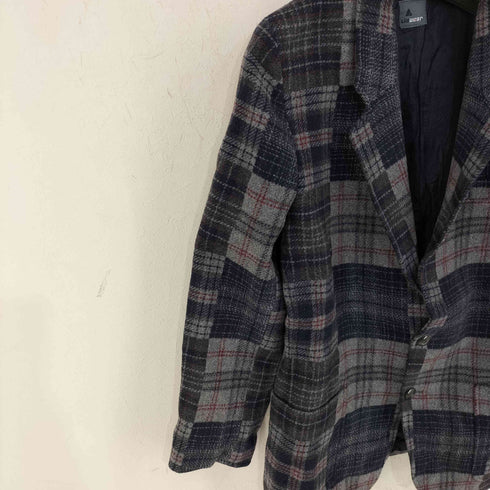 LIZ WEAR チェックウール2Bジャケット メンズ